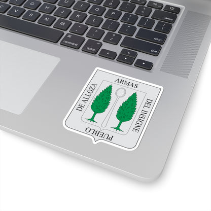 Escudo de Alloza (Spain) (Coat of Arms) STICKER Vinyl Kiss-Cut Decal