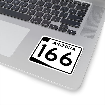Arizona 166 (Arizona) (Road Sign) STICKER Vinyl Kiss-Cut Decal