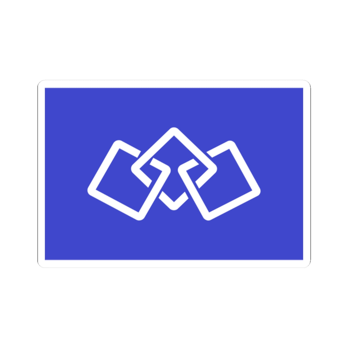 Flag of Kunimi Fukushima (Japan) STICKER Vinyl Kiss-Cut Decal