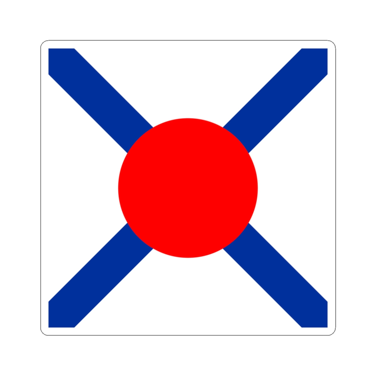 Flag of Japan Customs 1871-1873 (Japan) STICKER Vinyl Kiss-Cut Decal