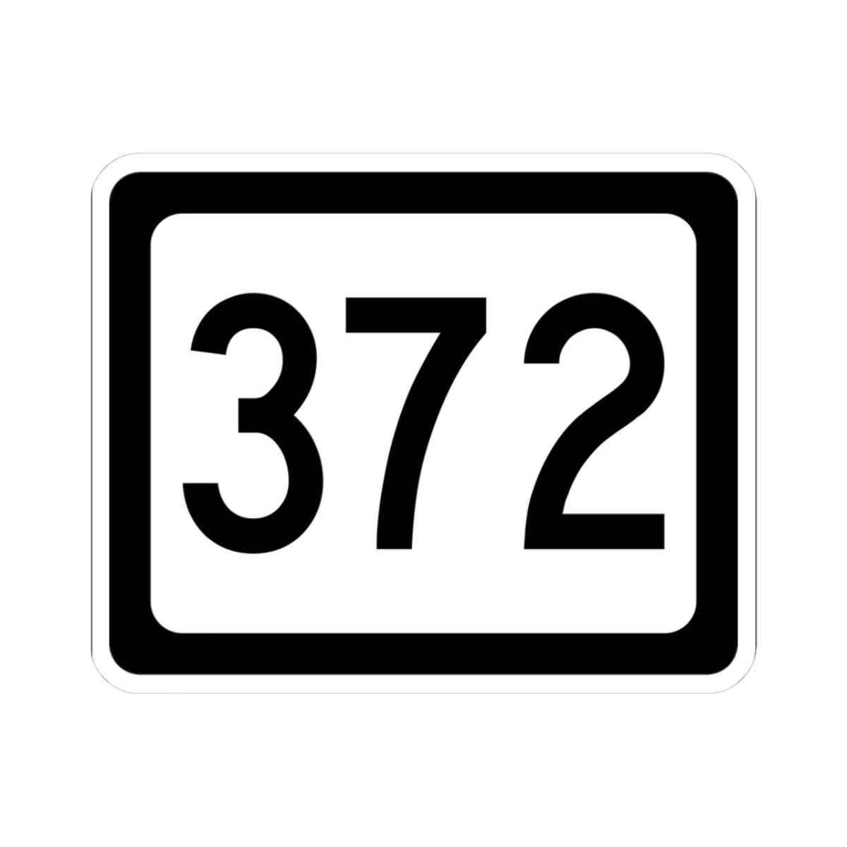 WV-372 (Virginia) (Road Sign) STICKER Vinyl Kiss-Cut Decal