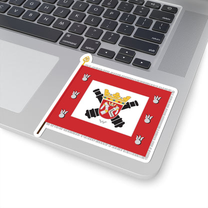 Karjalan tykistörykmentin lippu (Finland) STICKER Vinyl Kiss-Cut Decal
