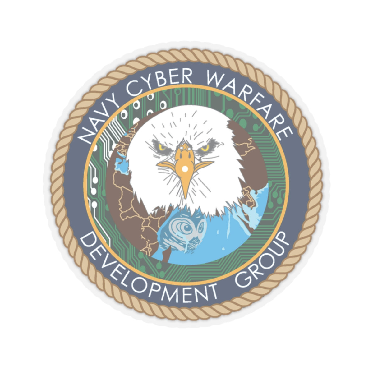 Navy Cyber Warfare Development Group (U.S. Navy) STICKER Vinyl Kiss-Cut Decal