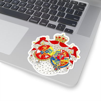 Armoiries Louise Augusta de Danemark (Denmark) (Coat of Arms) STICKER Vinyl Kiss-Cut Decal