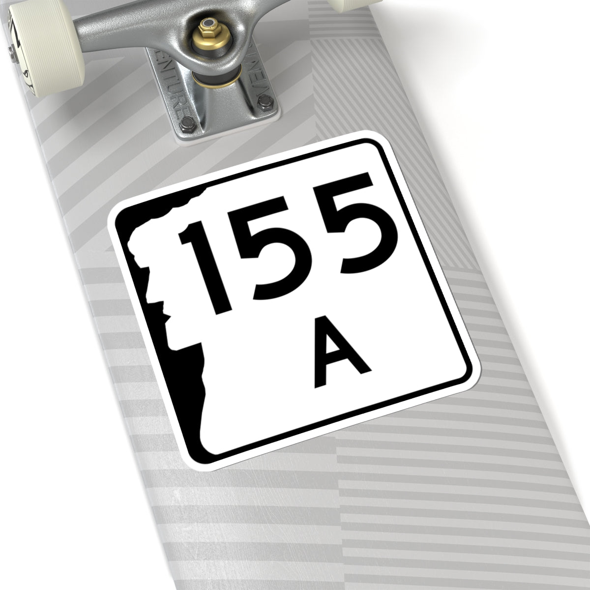 NH Route 155A (New Hampshire) (Road Sign) STICKER Vinyl Kiss-Cut Decal
