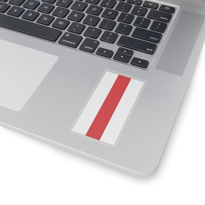 Flag of Belarus 1918 1991-1995 vertical (Belarus) STICKER Vinyl Kiss-Cut Decal