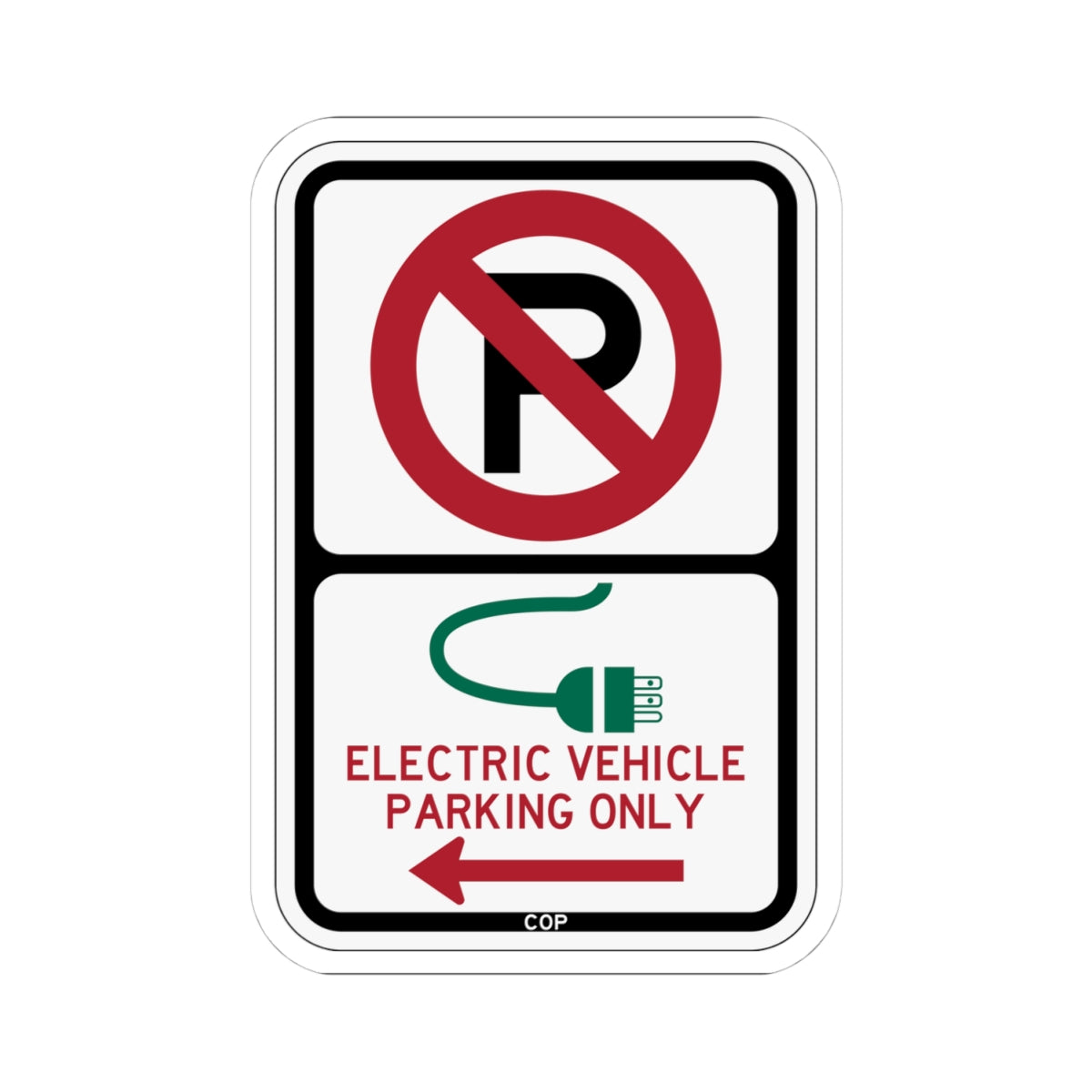 PBOT Road sign P1910L (Oregon) (Road Sign) STICKER Vinyl Kiss-Cut Decal