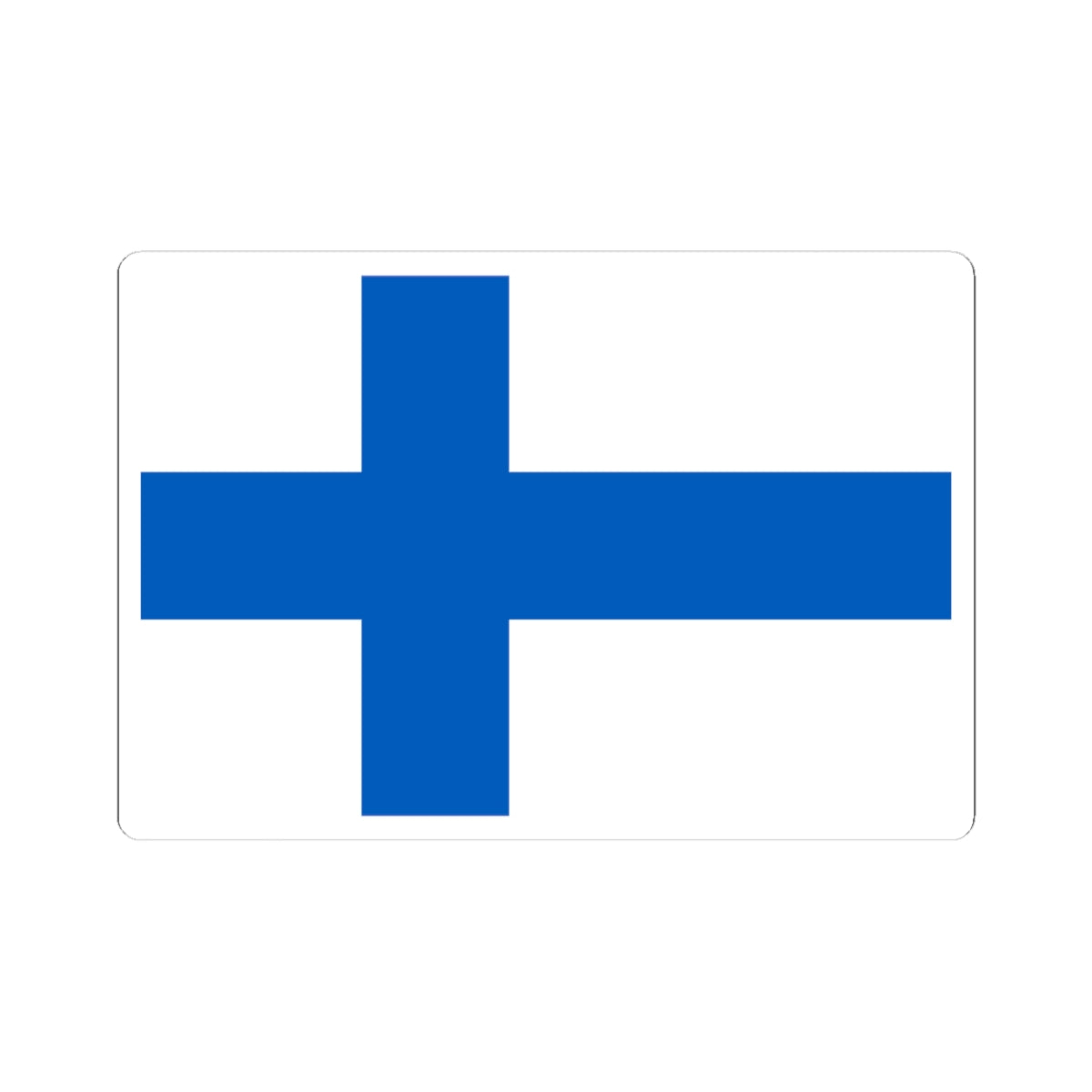 Flag of Finland 1918-1920 3-2 (Finland) STICKER Vinyl Kiss-Cut Decal