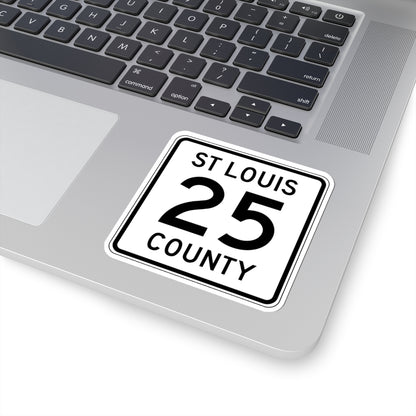 St Louis County Route 25 MN (Minnesota) (Road Sign) STICKER Vinyl Kiss-Cut Decal