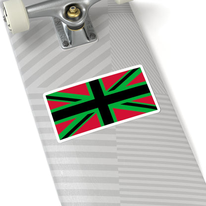 African Britain Flag (United Kingdom) STICKER Vinyl Kiss-Cut Decal