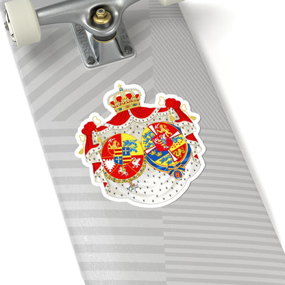 Armoiries Louise Augusta de Danemark (Denmark) (Coat of Arms) STICKER Vinyl Kiss-Cut Decal