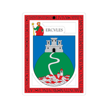 Escudo de Llívia (Spain) (Coat of Arms) STICKER Vinyl Kiss-Cut Decal