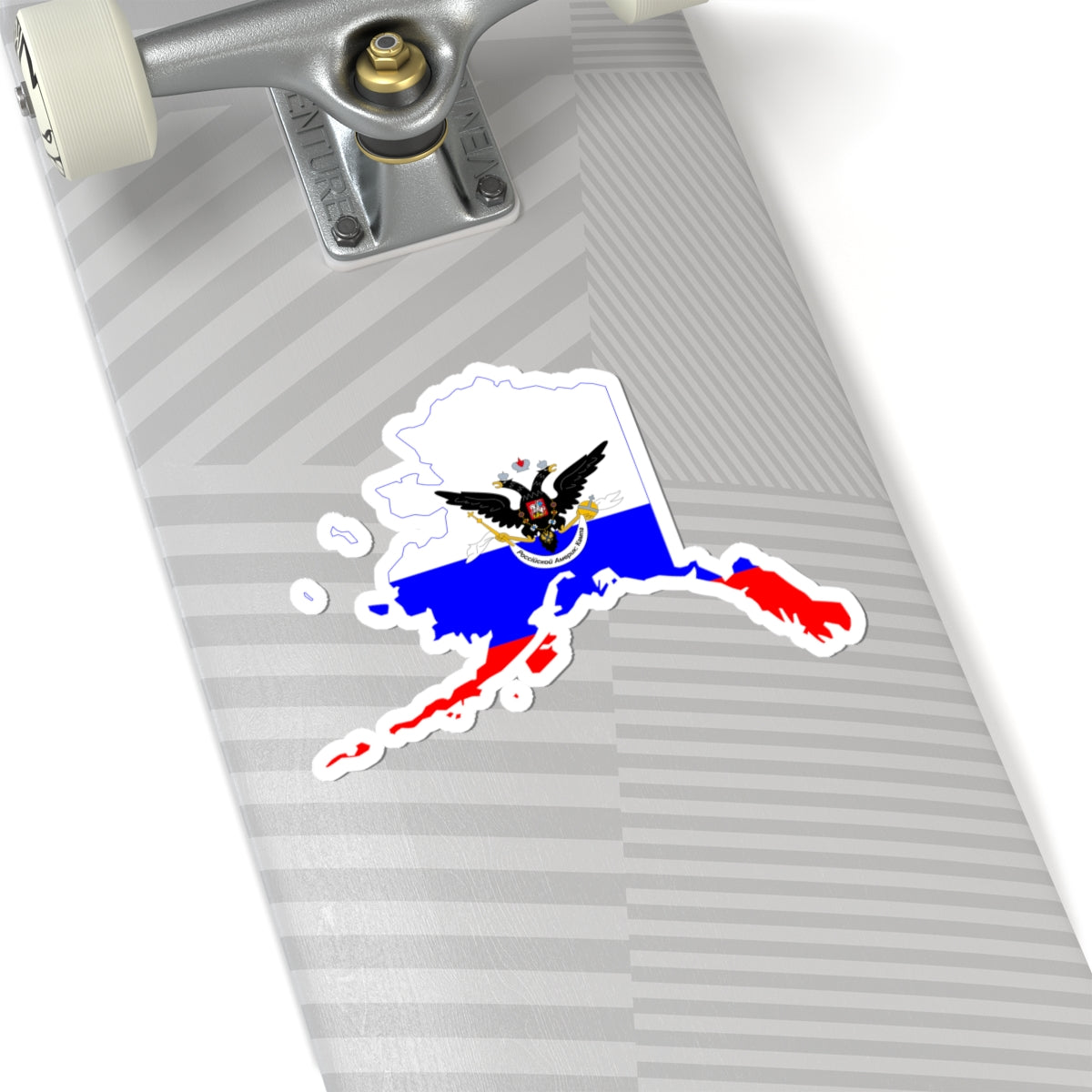 Flag-map of the Russian-American Company (Russia) STICKER Vinyl Kiss-Cut Decal