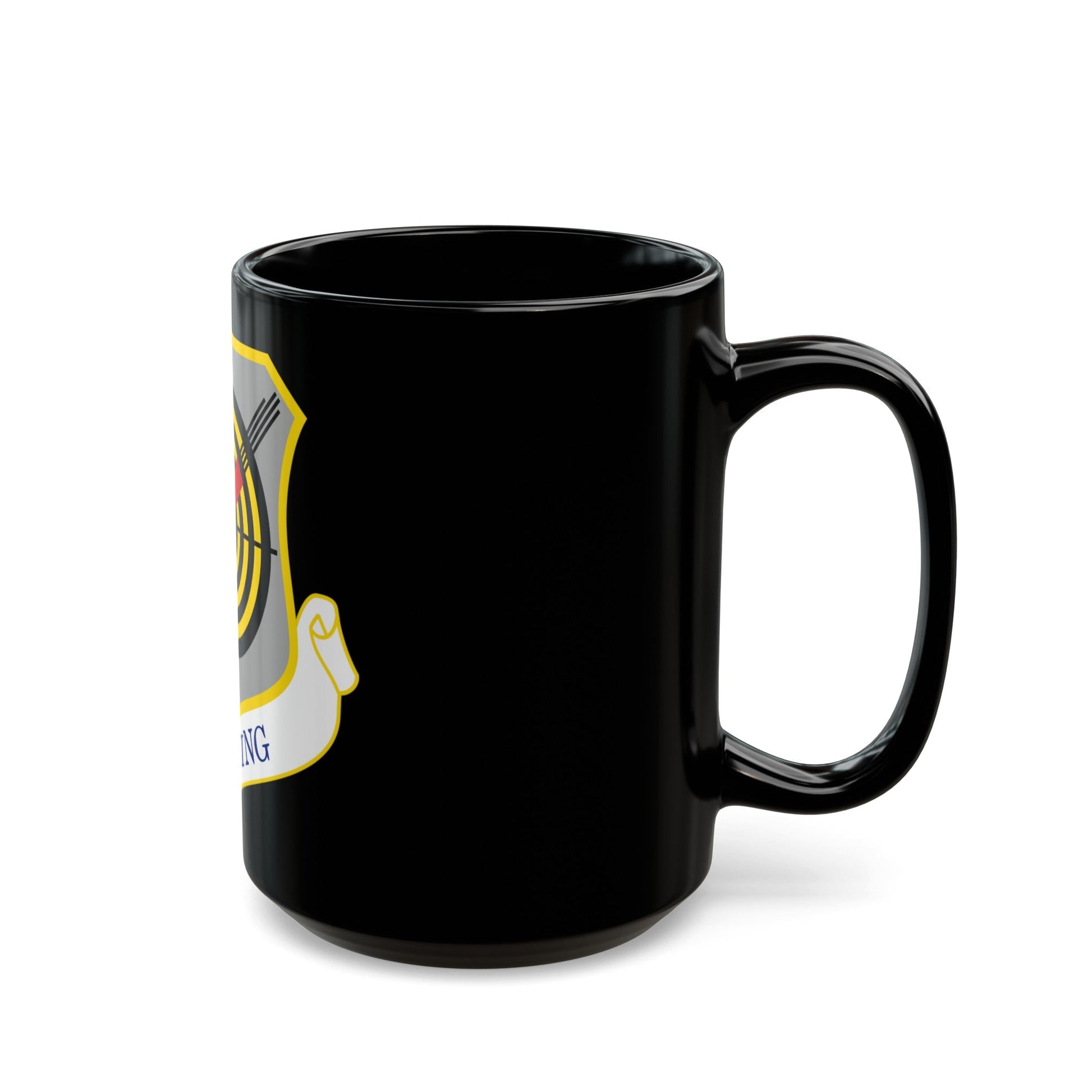 1058px USAF 57th Wing shield (U.S. Air Force) Black Coffee Mug-The Sticker Space