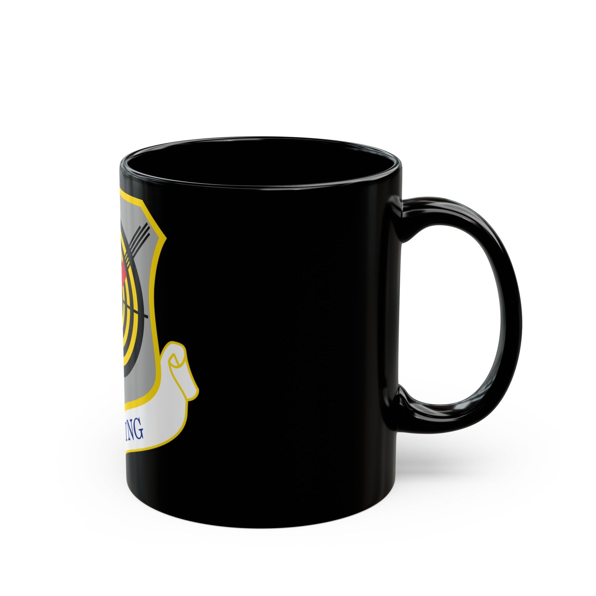 1058px USAF 57th Wing shield (U.S. Air Force) Black Coffee Mug-The Sticker Space