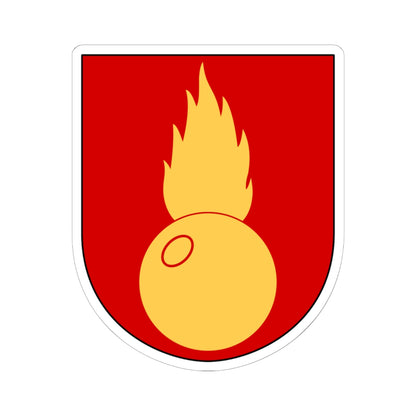 Artilleriregementet Artilleriets stridsskola vapen (Sweden) (Coat of Arms) STICKER Vinyl Kiss-Cut Decal