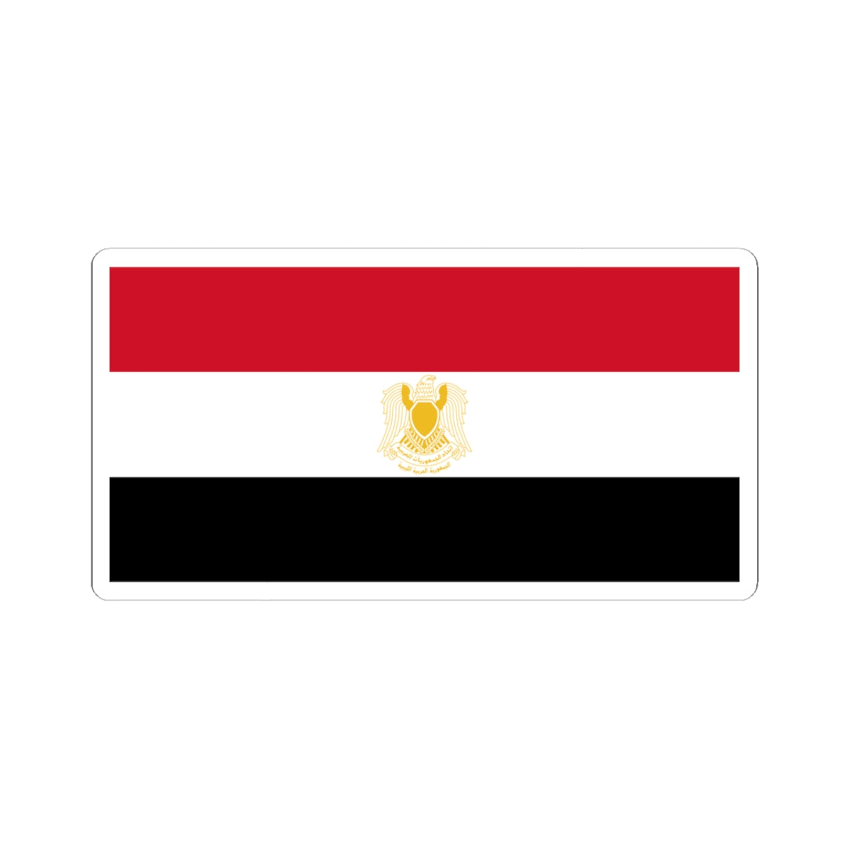 Flag of Libya 1972-1977 1-2 (Libya) STICKER Vinyl Kiss-Cut Decal