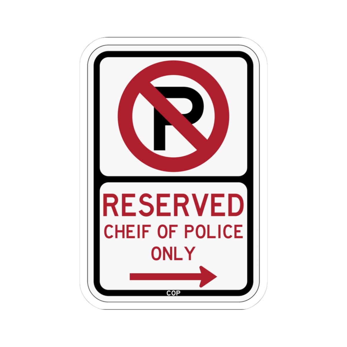 PBOT Road sign P4200R (Oregon) (Road Sign) STICKER Vinyl Kiss-Cut Decal
