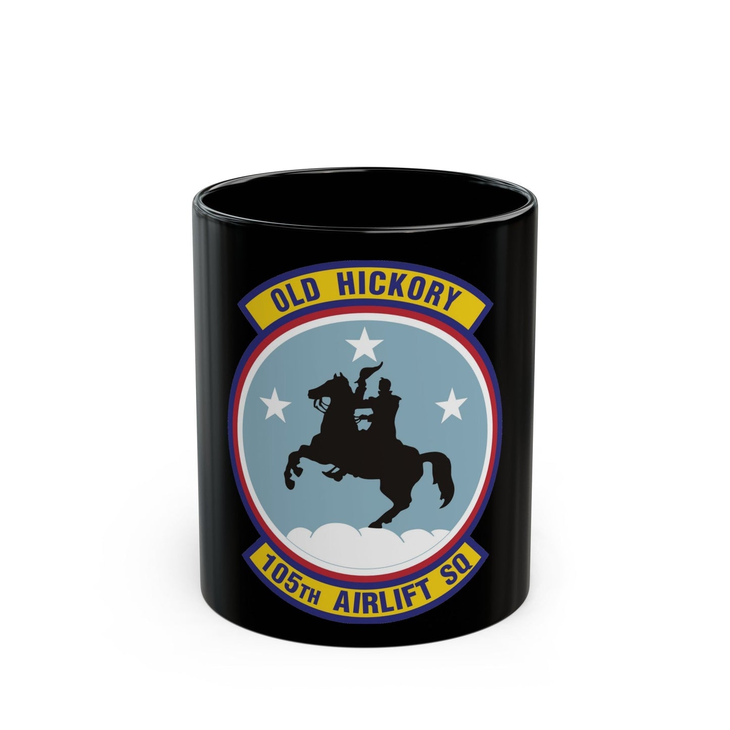 105th Airlift Squadron 2 (U.S. Air Force) Black Coffee Mug-11oz-The Sticker Space