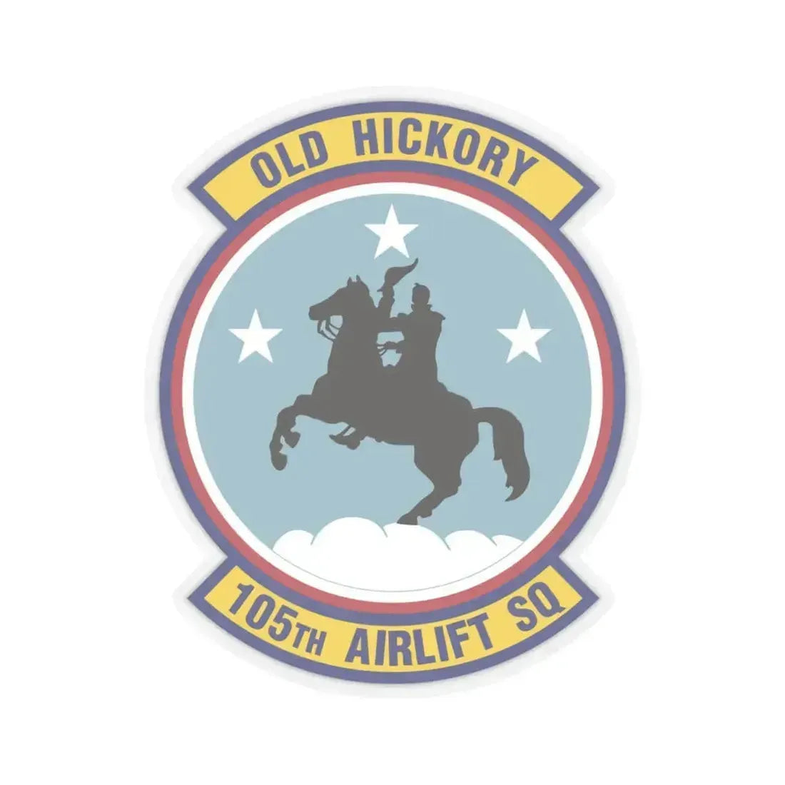 105th Airlift Squadron 2 (U.S. Air Force) STICKER Vinyl Kiss-Cut Decal 4 Inch Transparent - The Sticker Space