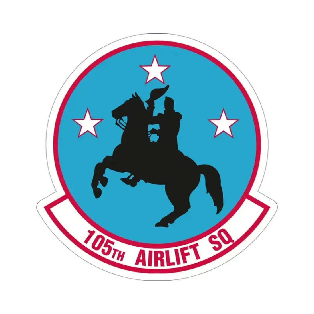 105th Airlift Squadron (U.S. Air Force) STICKER Vinyl Die-Cut Decal 3 Inch - The Sticker Space