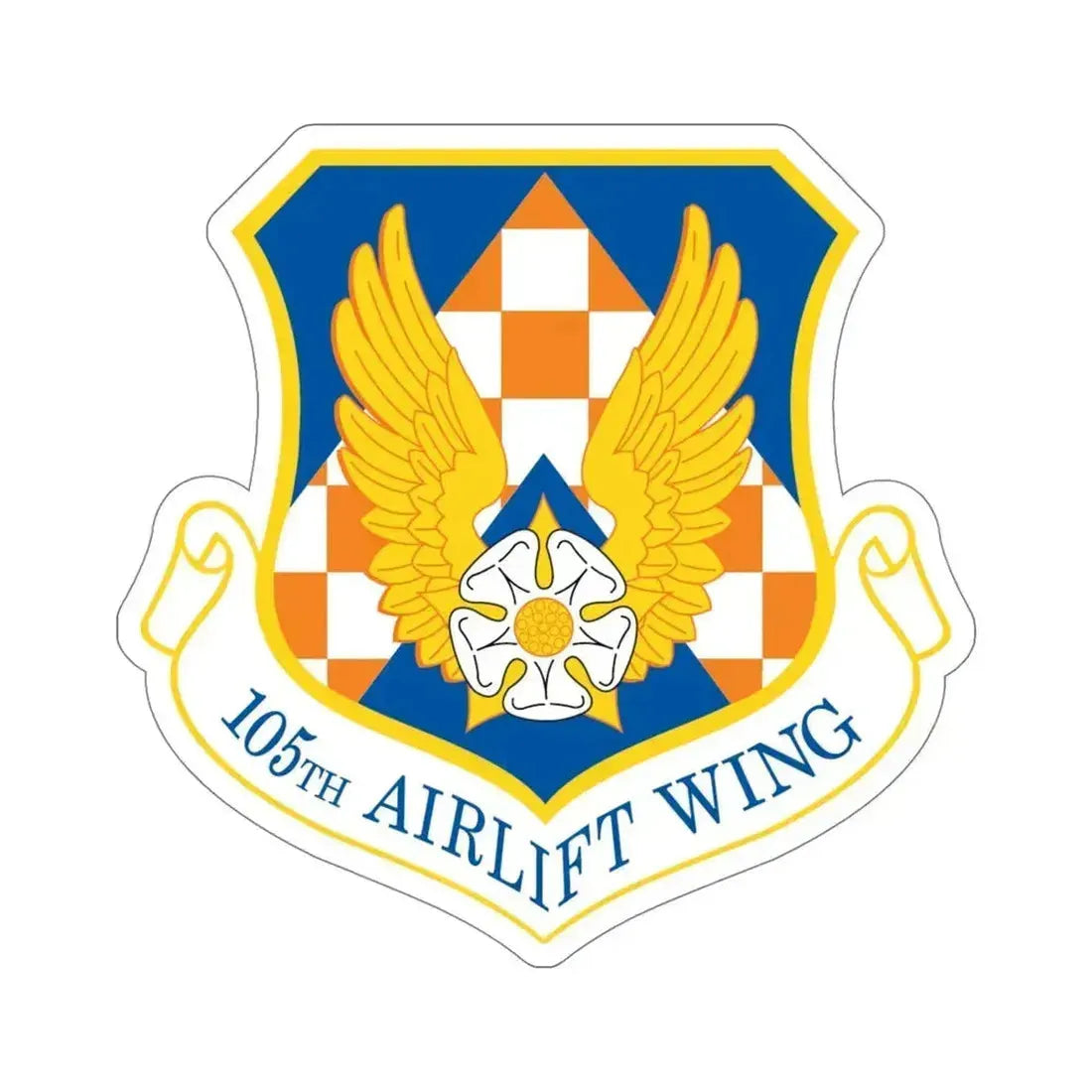 105th Airlift Wing (U.S. Air Force) STICKER Vinyl Die-Cut Decal 5 Inch - The Sticker Space