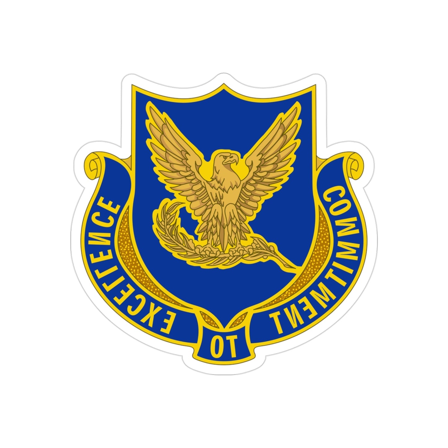 106 Aviation Regiment (U.S. Army) REVERSE PRINT Transparent STICKER-3" × 3"-The Sticker Space