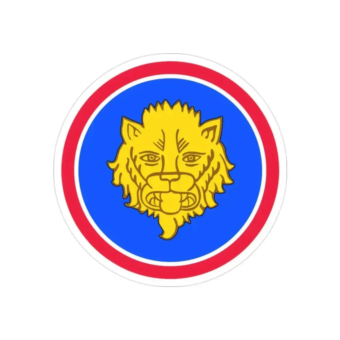 106 Infantry Division (U.S. Army) REVERSE PRINT Transparent Die-Cut STICKER 2 Inch Die-Cut Transparent - The Sticker Space