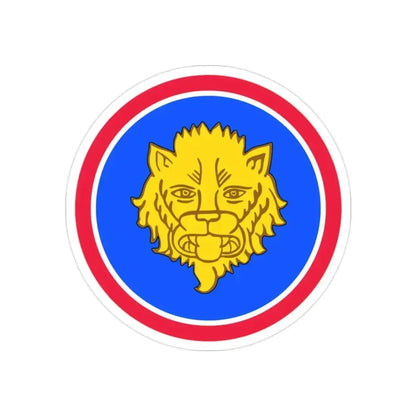 106 Infantry Division (U.S. Army) REVERSE PRINT Transparent Die-Cut STICKER 2 Inch Die-Cut Transparent - The Sticker Space