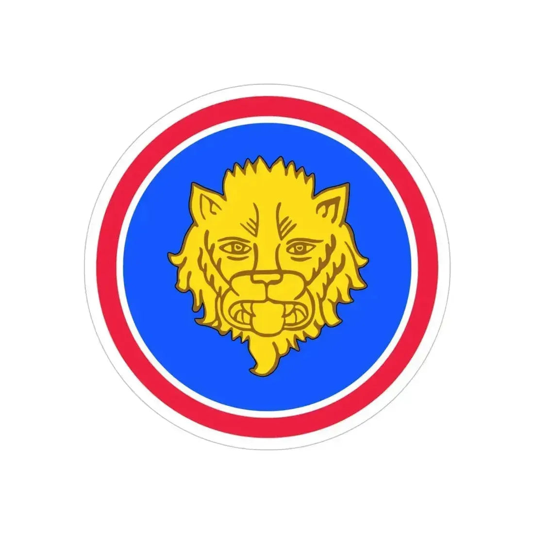 106 Infantry Division (U.S. Army) REVERSE PRINT Transparent Die-Cut STICKER 5 Inch Die-Cut Transparent - The Sticker Space