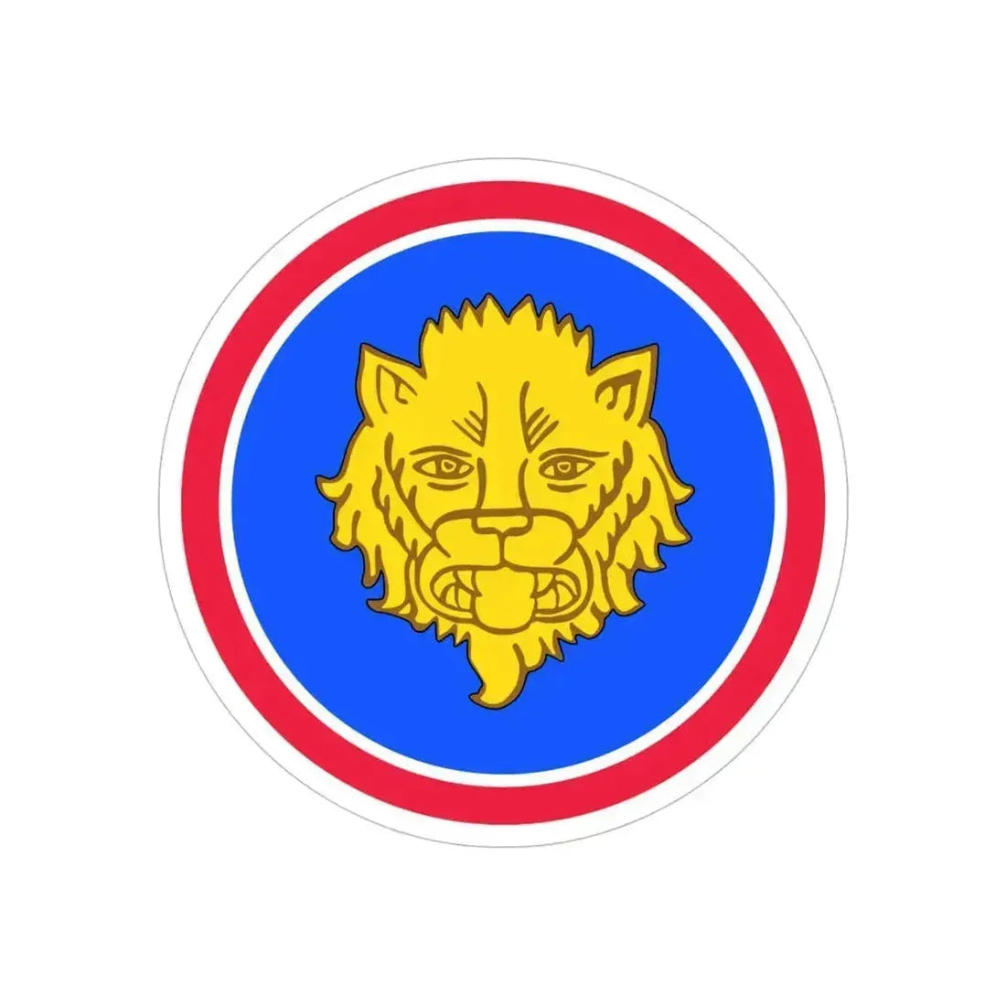 106 Infantry Division (U.S. Army) REVERSE PRINT Transparent Die-Cut STICKER 6 Inch Die-Cut Transparent - The Sticker Space