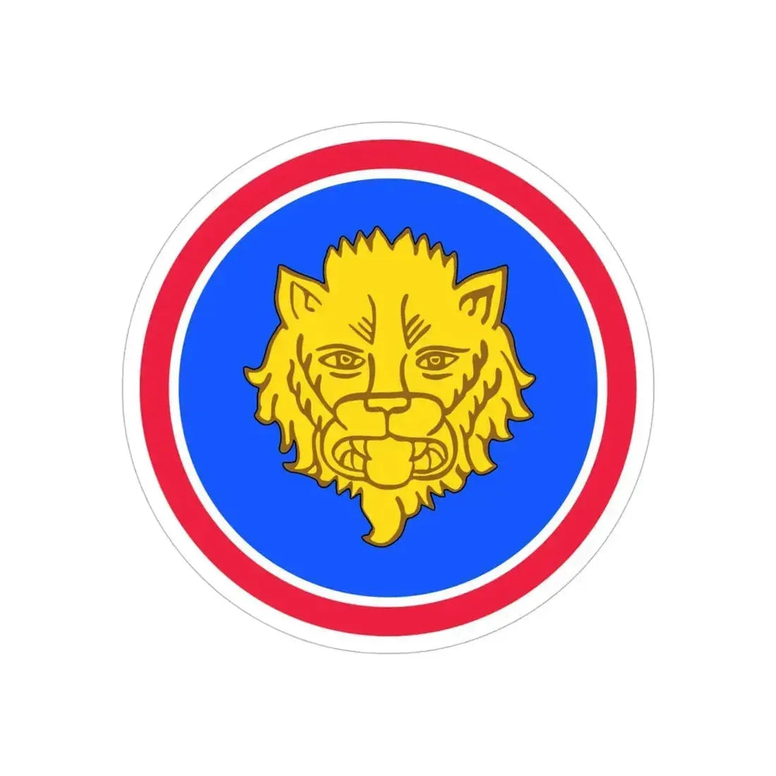 106 Infantry Division (U.S. Army) REVERSE PRINT Transparent Die-Cut STICKER - The Sticker Space