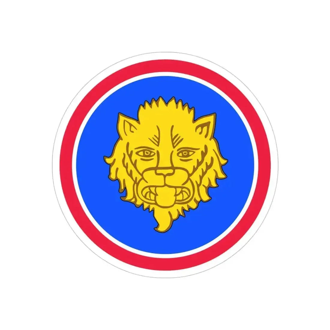 106 Infantry Division (U.S. Army) REVERSE PRINT Transparent Die-Cut STICKER - The Sticker Space