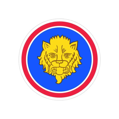 106 Infantry Division (U.S. Army) REVERSE PRINT Transparent Die-Cut STICKER - The Sticker Space