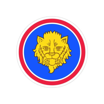 106 Infantry Division (U.S. Army) REVERSE PRINT Transparent Die-Cut STICKER - The Sticker Space