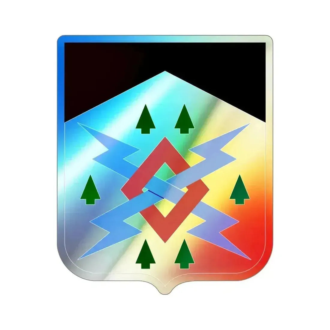 106 Military Intelligence Battalion 2 (U.S. Army) Holographic STICKER Die-Cut Vinyl Decal 5 Inch Holographic - The Sticker Space