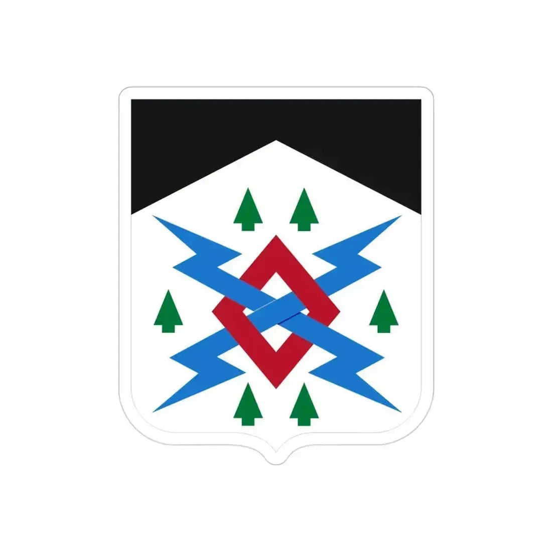 106 Military Intelligence Battalion 2 (U.S. Army) REVERSE PRINT Transparent Die-Cut STICKER - The Sticker Space