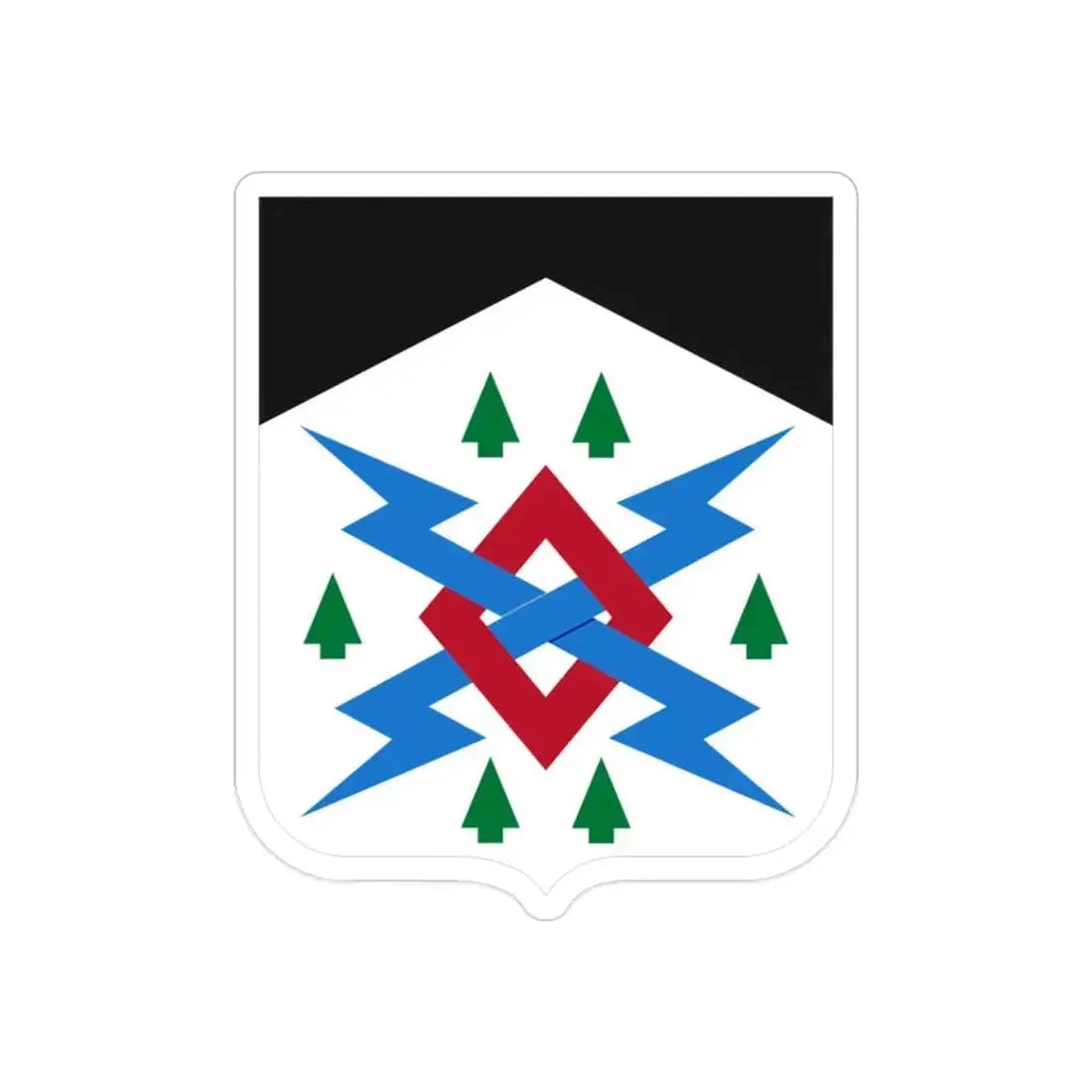 106 Military Intelligence Battalion 2 (U.S. Army) REVERSE PRINT Transparent Die-Cut STICKER - The Sticker Space