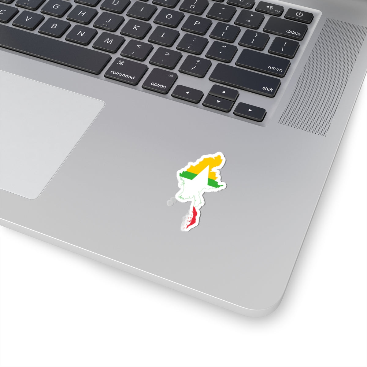 Flag map of Myanmar (Myanmar) STICKER Vinyl Kiss-Cut Decal