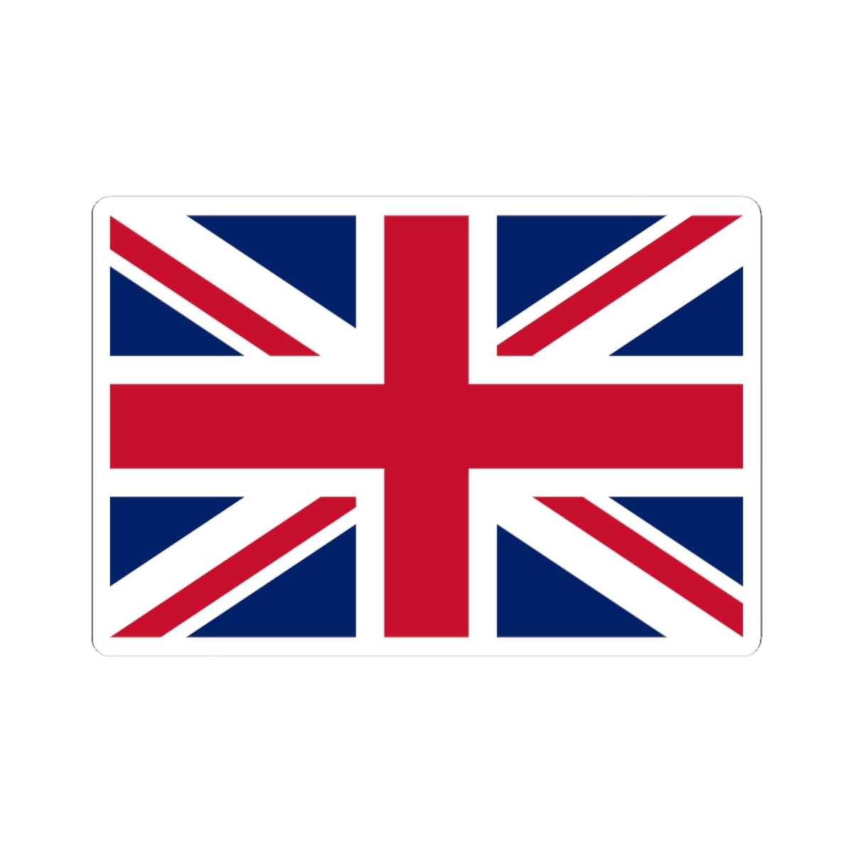 Flag of the United Kingdom 2-3 (United Kingdom) STICKER Vinyl Kiss-Cut Decal