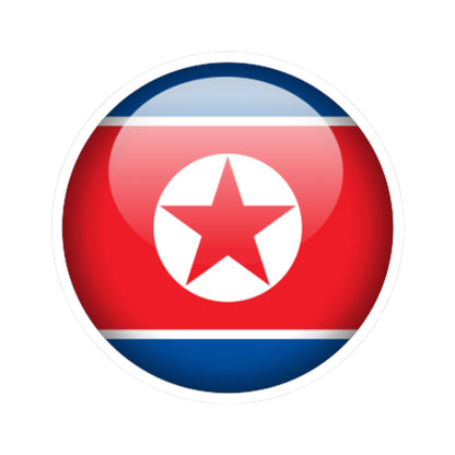 Flag orb North Korea (Korea) STICKER Vinyl Kiss-Cut Decal