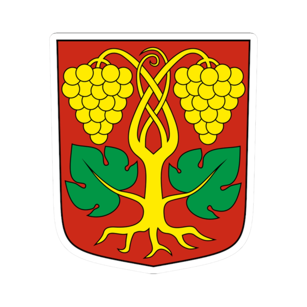 Raron-blazon (Switzerland) (Coat of Arms) STICKER Vinyl Kiss-Cut Decal