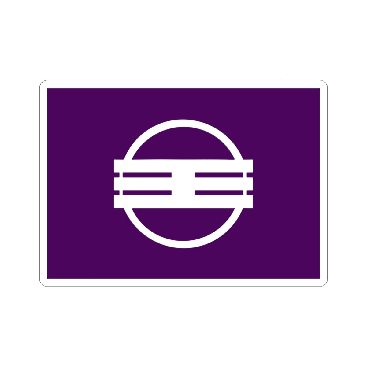 Flag of Oji Nara (Japan) STICKER Vinyl Kiss-Cut Decal