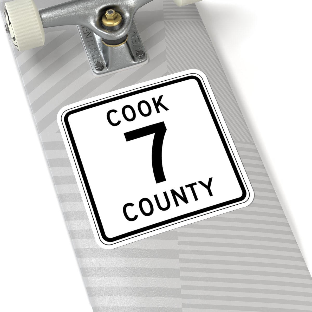 Cook County 7 MN (Minnesota) (Road Sign) STICKER Vinyl Kiss-Cut Decal