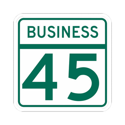MD Route 45 Business (Maryland) (Road Sign) STICKER Vinyl Kiss-Cut Decal