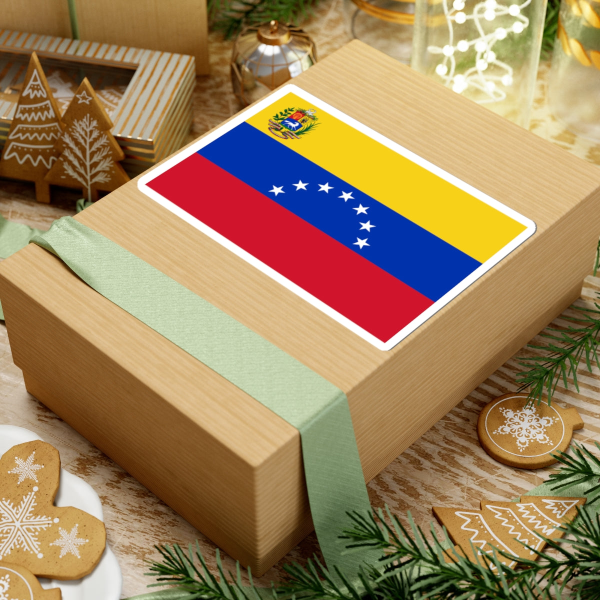 State flag of Venezuela 1954-2006 (Venezuela) STICKER Vinyl Kiss-Cut Decal
