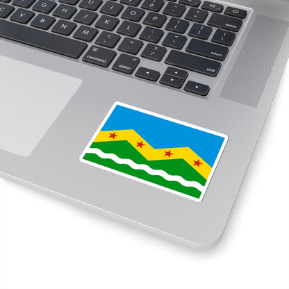 Flag of Marushkinskoe Moscow oblast (Russia) STICKER Vinyl Kiss-Cut Decal