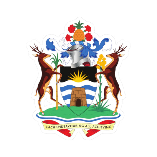 Antigua and Barbuda Coat of Arms (Antigua and Barbuda) (Coat of Arms) STICKER Vinyl Kiss-Cut Decal