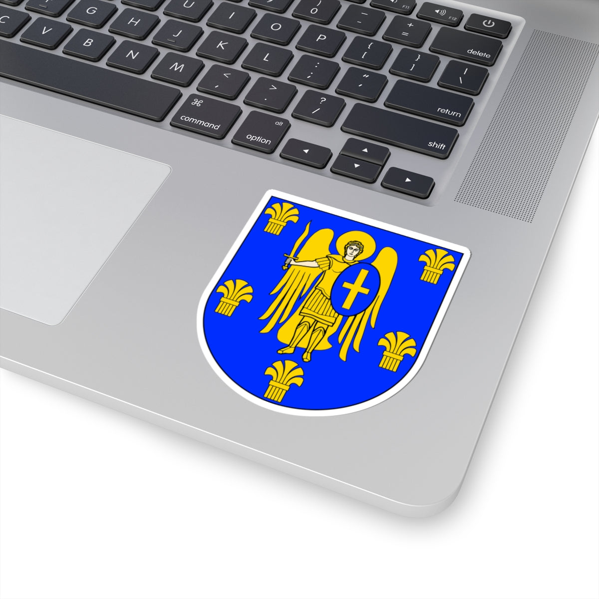 UKR Myronivka Raion COA (Ukraine) (Coat of Arms) STICKER Vinyl Kiss-Cut Decal