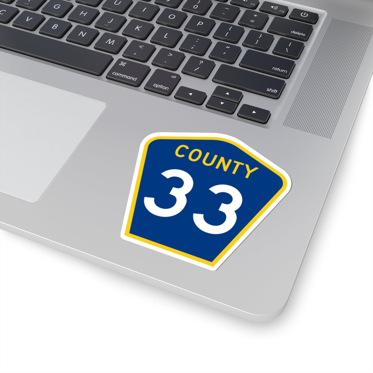 County 33 MN (Minnesota) (Road Sign) STICKER Vinyl Kiss-Cut Decal